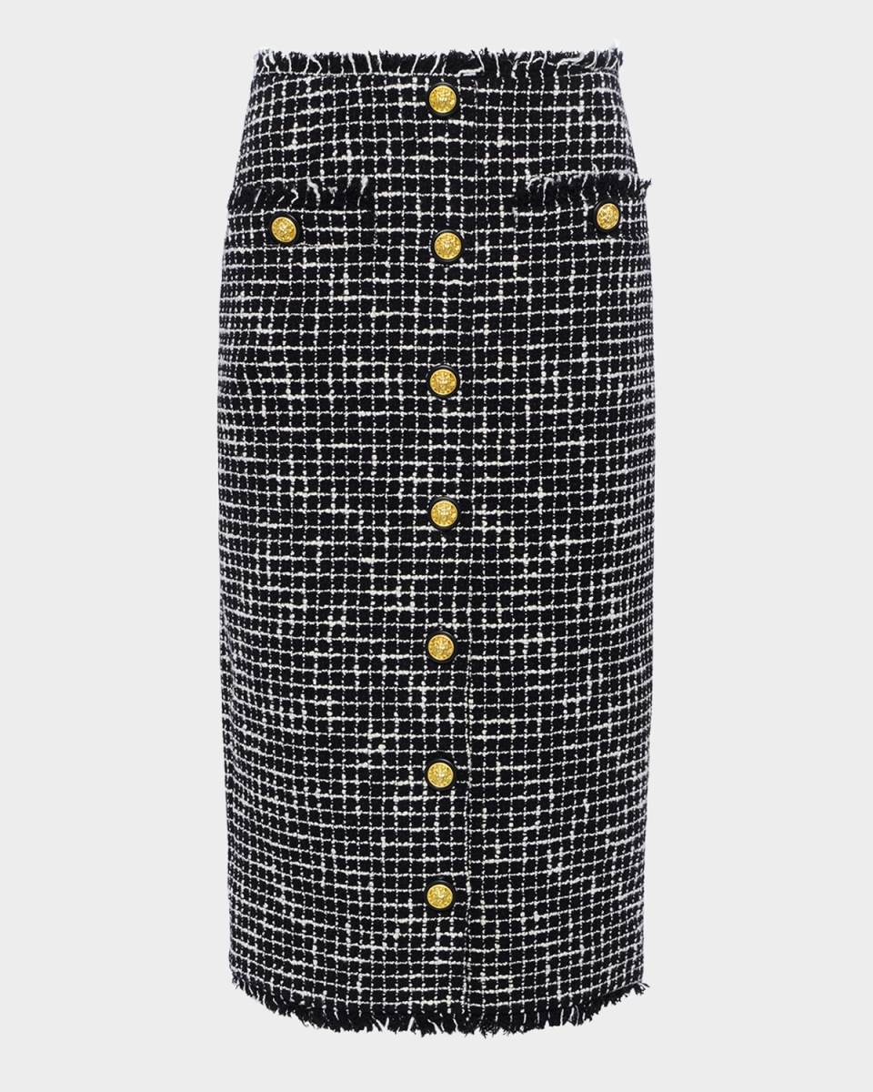 Tai Tweed Midi Skirt